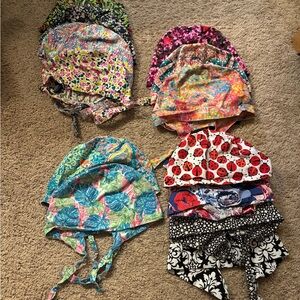 13 new never worn blue sky brand high end  surgical pixie scrub caps